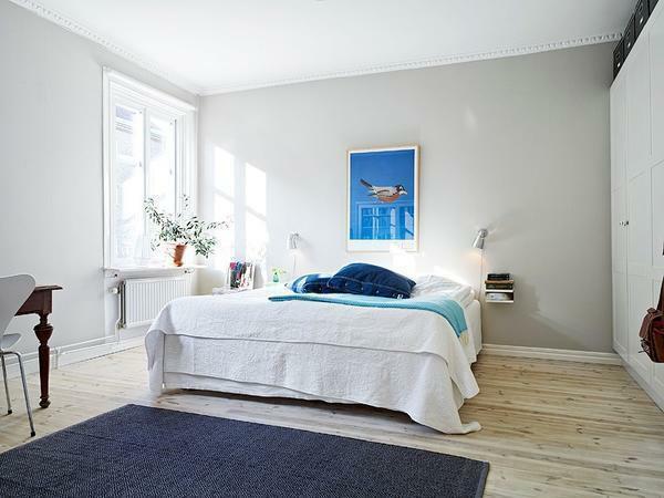 mobiliário branco para um quarto: suite e roupeiro, design e fotografia, interior brilhante, cor da moda barata