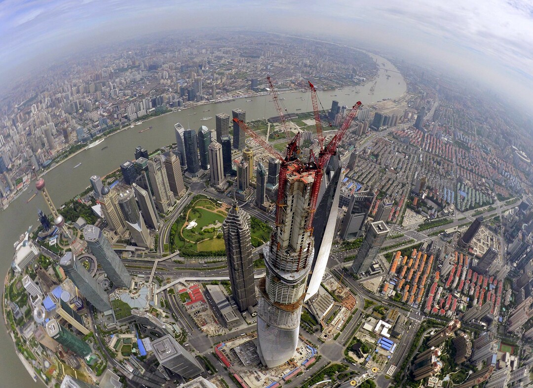 Byggeplads i Shanghai