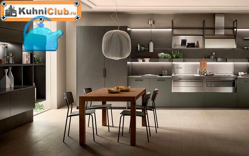 Kuchyně a obývací pokoj vyrobené ve stejném stylu