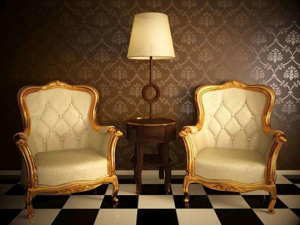 Da bi notranjost sobi za goste je mogoče izboljšati s pomočjo lepo stol v klasičnem slogu