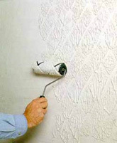 Unusual texture roller allows you to create intricate texture of plaster