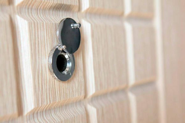 By installing a peephole in the door, you will be able to control the situation at the entrance to the house or apartment