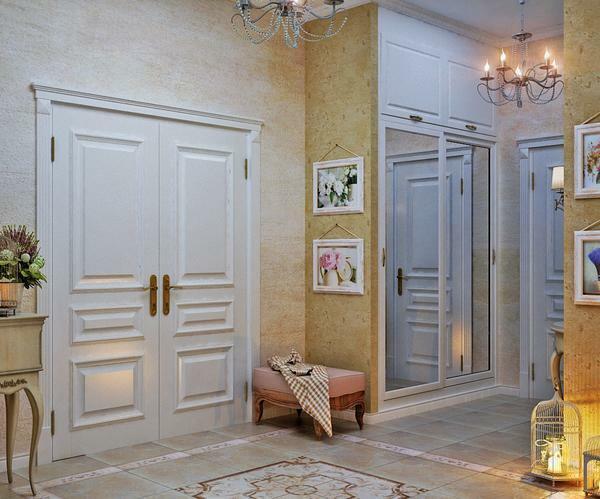 Inngangsparti i stil med Provence: bilde korridor med møbler, interiør og design, fra eik Tria, litt med hendene, Sonoma Truffle Cottage