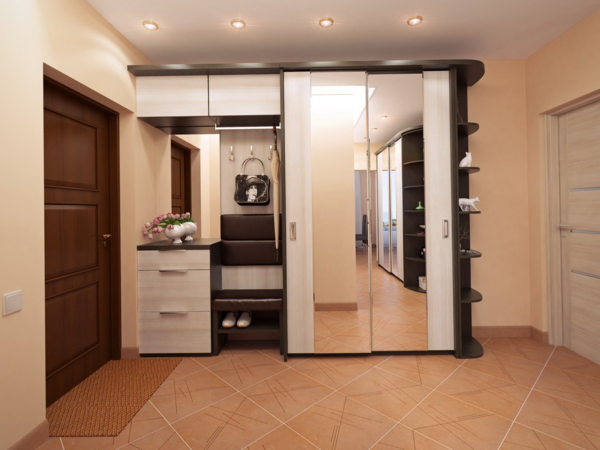 When choosing a wardrobe in the hallway, consider the overall style of the room