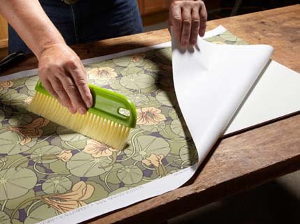 how to hang wallpaper on plywood