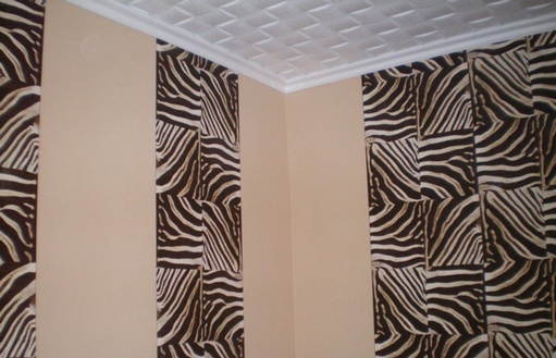 Pasting of walls different wallpaper
