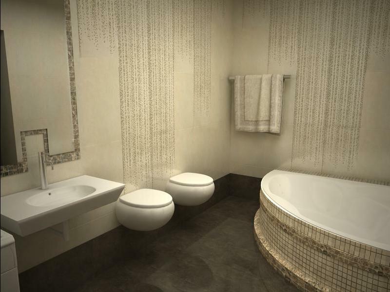 Design bathroom 6 square meters: the idea of ​​the interior ceiling and curtains in the style of Provence and modern