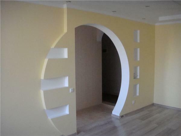 Before installing a drywall arch, you should first make a layout, think through the design and location