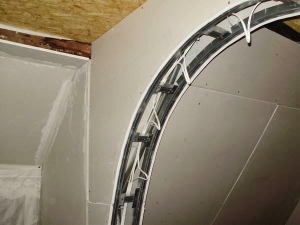 Half-arches of plasterboard photo: with my own hands, how to make interior arches in the kitchen, interior design of the living room