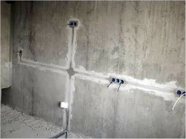Shtroblenie walls under wiring: treatment of concrete and masonry surfaces, videos and photos