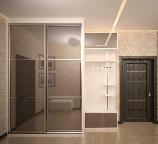 Szép nagy szekrény tükrös ajtó lesz megbirkózni a feladattal, vizuális bővítése helyet egy kis folyosón