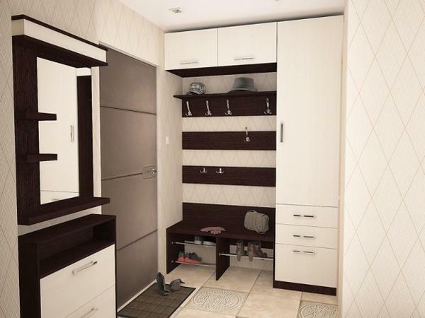 Für moderne kleine Halle geeignete praktische Möbel, komfortabel und funktional