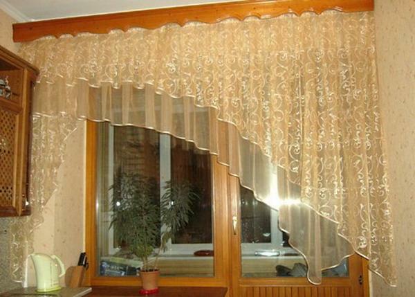 Curtain design för köket med händerna