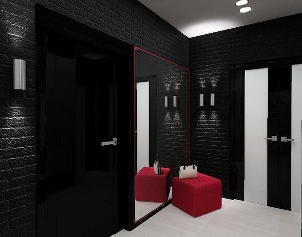 In una sala in stile contemporaneo può essere fatto in nero