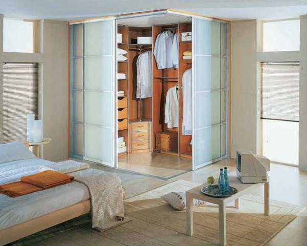 You can find a place for a roomy and comfortable dressing room in any room in your house