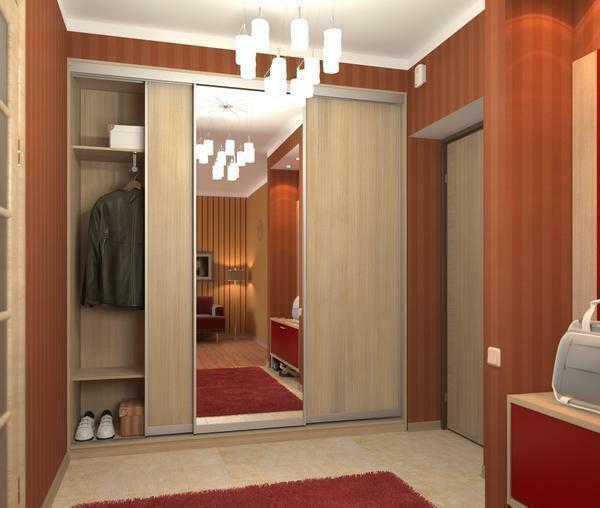 mobili Hidden, incassato nella parete, non solo una parte del corridoio stretto, il suo design consente di risparmiare spazio e si inserisce perfettamente nello stile degli interni complessiva
