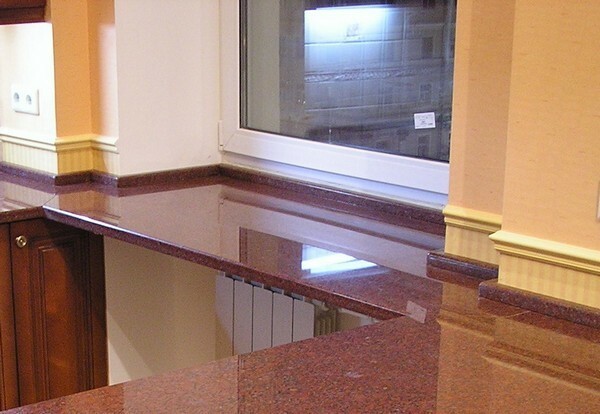 Combining countertops and window sills