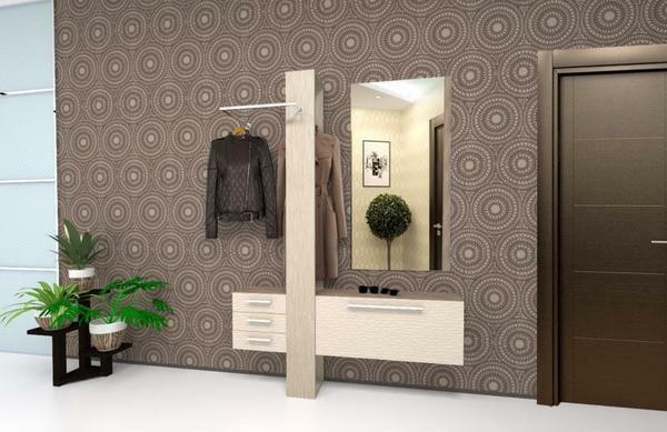 Mini hale: dla małego zdjęcie korytarza, USA światło, niedrogich szafek, kącik z lustrem sztuki