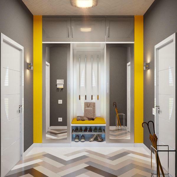 Lav en kreativ og usædvanlig interiør er mulig ved hjælp af efterbehandling væggene en lys farve