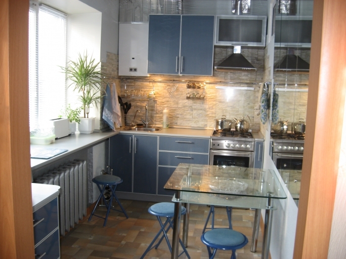 Hrușciov în decor bucătărie: interior într-un mic apartament, idei pentru finisare cameră de mici dimensiuni