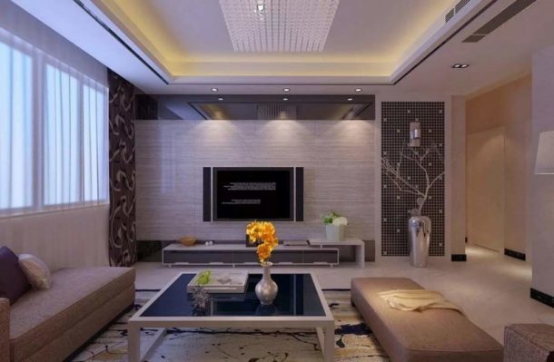 You can choose the right ceiling configuration for any living room