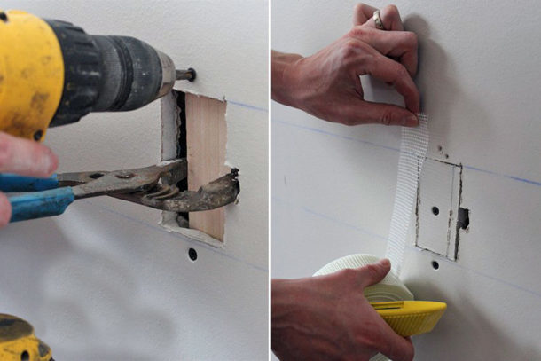 How to seal a hole in a drywall on a wall (video)