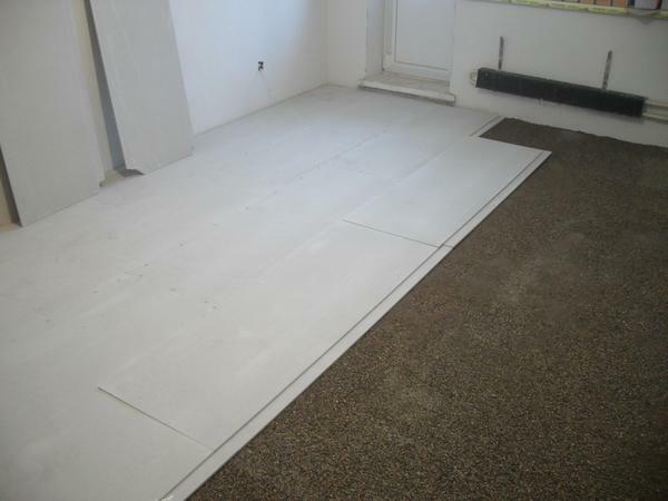 A vantagem de drywall, que no chão é que ele pode ser feito em um curto espaço de tempo