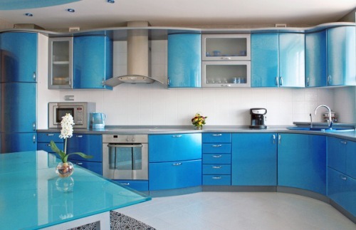 colors in the interior of the kitchen