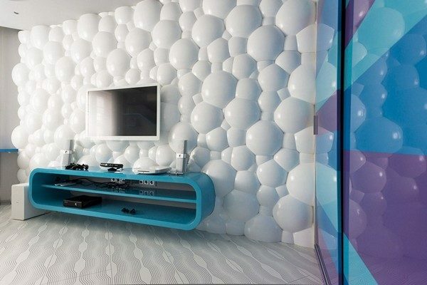 Wall 3d interior allows to diversify and make room design for a unique truth
