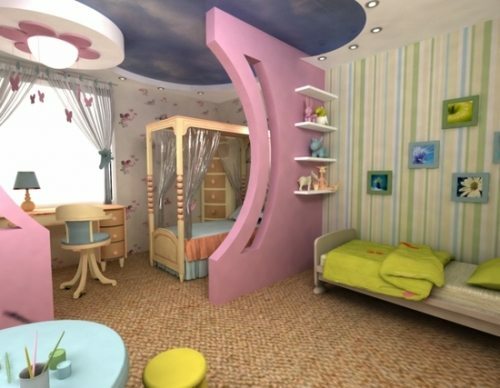 Zonasi pembibitan memungkinkan anak-anak untuk merasa di dalam ruangan lebih nyaman dan nyaman