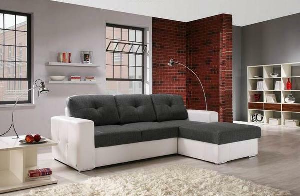 The sofa should be chosen based on the size and design of the living room