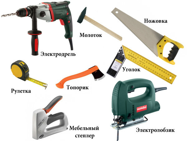 A basic set of tools for the cladding board or balcony panels