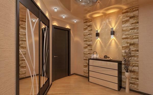 Repair in the corridor and hallway: in the apartment photo, a common example, how to make a design, a room with your own hands, the euro