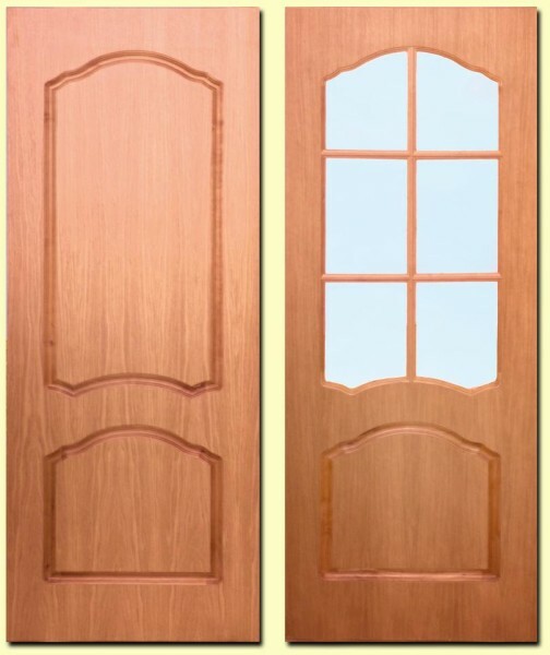 Filonchatye and glassed doors of MDF