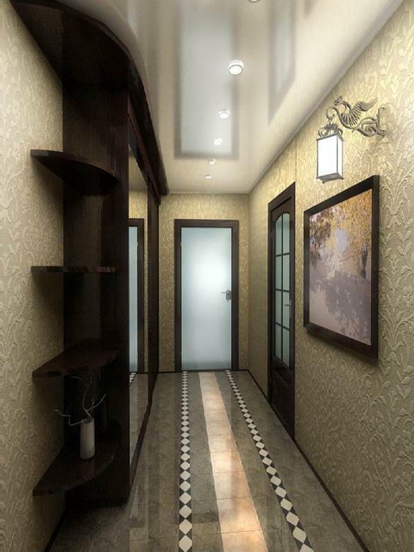 Furniture for a narrow corridor can be chosen not only beautiful, but also functional