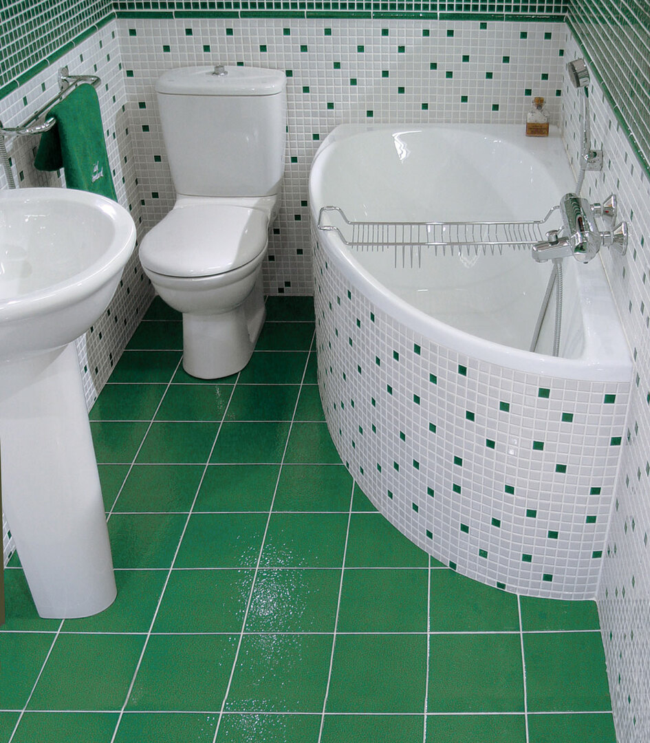 bathroom design in the colors of the Khrushchev