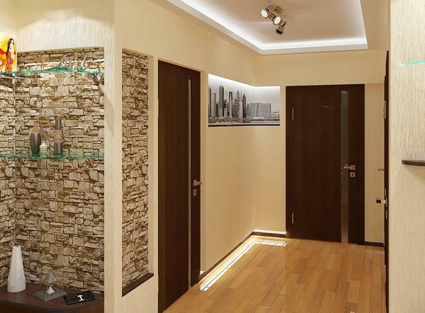 As a floor covering for a corridor of 9 square meters. M well suited light laminate or tiles