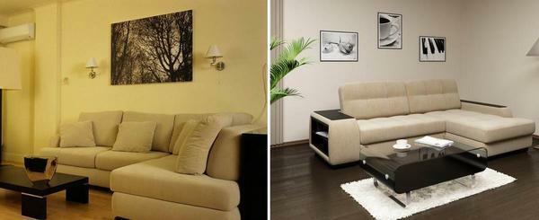 If your living room is small, then the best option for her will be a corner sofa that will save space