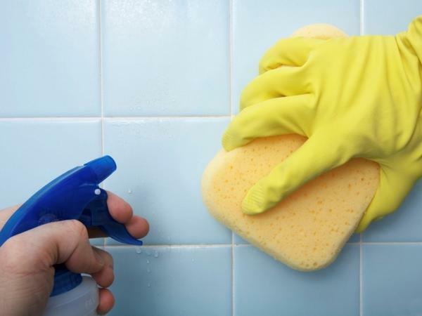 For regular maintenance of tiles, it is recommended to use special means for washing glasses