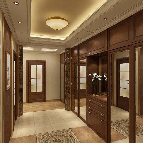Veliki hodnik mora biti udobna i funkcionalna u stanu ili kući